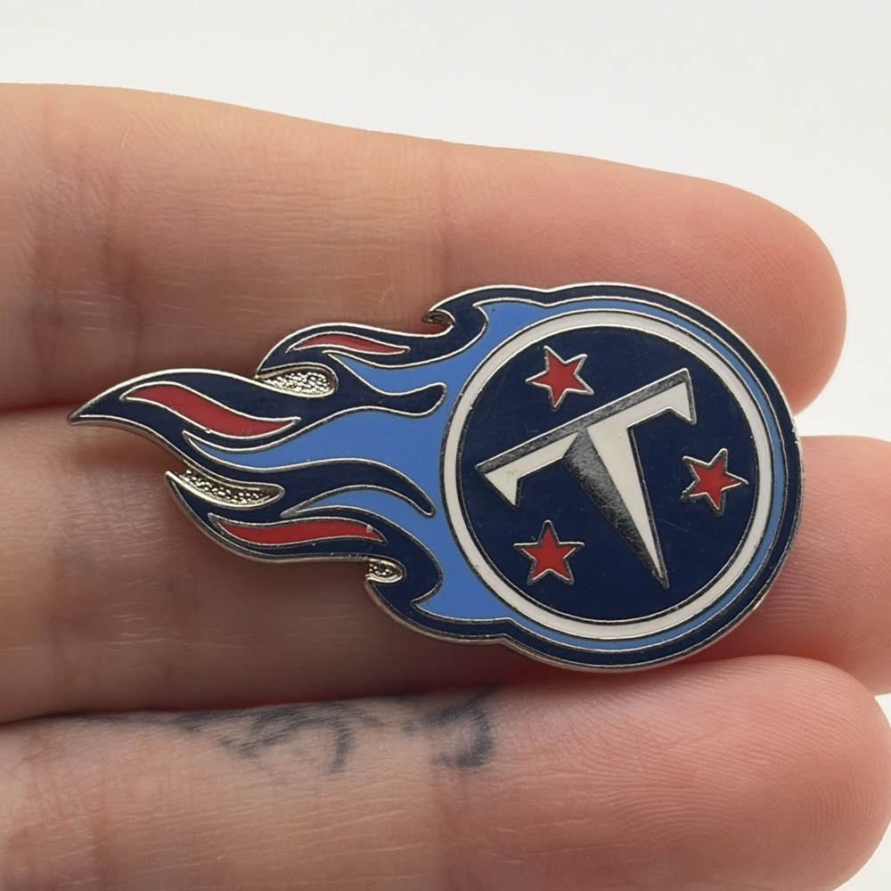 Tennessee Titans Flames Logo NFL Football Lapel Hat Pin